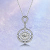 Floral Halo Bezel Style Diamond Pendant Setting