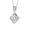 Floral Shape Solitaire Style Diamond Pendant Setting