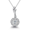 Flower Halo Style Diamond Pendant Setting