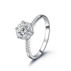 Four-Prong Pavé Bezel Style Diamond Engagement Ring Setting