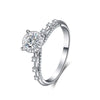 Four Prong Bezel Floating Style Diamond Engagement Ring Setting