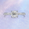 Four Prong Bezel Floating Style Diamond Engagement Ring Setting