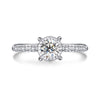 Four Prong Bezel Floating Style Diamond Engagement Ring Setting