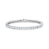 Four Prong Lab Grown Diamond Tennis Bracelet 18K White Gold