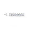 Four Prong Lab Grown Diamond Tennis Bracelet 18K White Gold