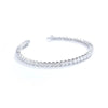 Four Prong Lab Grown Diamond Tennis Bracelet 18K White Gold
