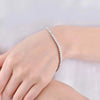 Four Prong Lab Grown Diamond Tennis Bracelet 18K White Gold