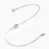 Four Prong Princess Cut Lab Grown Diamond Bracelet in 18K White Gold