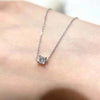 Four Prong Princess Cut Lab Grown Diamond Bracelet in 18K White Gold