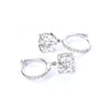 Four Prong Round Brilliant Lab-Grown Diamond Earrings 18K White Gold