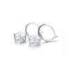 Four Prong Round Brilliant Lab-Grown Diamond Earrings 18K White Gold