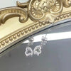 Heart-shaped Lab Grown Diamond Hoop Earrings 18K White Gold