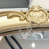 Heart-shaped Lab Grown Diamond Hoop Earrings 18K White Gold
