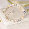 Japanese Akoya Multicolor Round Pearl Bracelet in 18K Yellow Gold