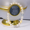 Japanese Akoya Multicolor Round Pearl Bracelet in 18K Yellow Gold