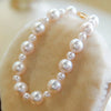 Japanese Akoya White Pearl Diamond Bracelet in 18k Yellow Gold