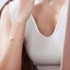 Japanese Akoya White Round Pearl Bracelet in 18k Yellow Gold