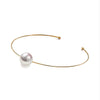 Japanese Akoya White Round Pearl Bracelet in 18k Yellow Gold