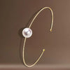 Japanese Akoya White Round Pearl Bracelet in 18k Yellow Gold