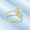 Japanese Akoya White Round Pearl Ring 18K Yellow Gold