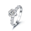 Knife Edge Twisted Floral Style Diamond Engagement Ring Setting
