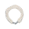 Multi-Strand White Freshwater Pearl Bracelet AAA Grade