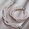 Multi-Strand White Freshwater Pearl Bracelet AAA Grade