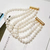 Multi-Strand White Round Freshwater Pearl Bracelet AAA Grade