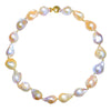 Multicolor Baroque Shaped Freshwater Pearl Necklace