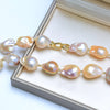 Multicolor Baroque Shaped Freshwater Pearl Necklace