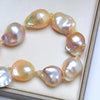 Multicolor Baroque Shaped Freshwater Pearl Necklace