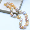 Multicolor Baroque Shaped Freshwater Pearl Necklace
