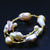 Multicolor Freshwater Baroque Pearl Beaded Bangle Bracelet