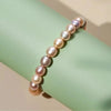 Multicolor Round Freshwater Pearl Bracelet AAA Grade