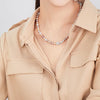 Multicolor Round Freshwater Pearl Necklace AAA Grade