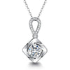 Pavé Bezel Set Solitaire Diamond Pendant Setting