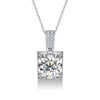 Pavé Bezel Set Solitaire Diamond Pendant Setting