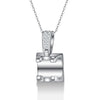 Pavé Bezel Set Solitaire Diamond Pendant Setting