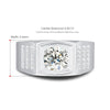 Pavé Channel Set Bezel Solitaire Style Mens Diamond Ring Setting