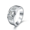 Pavé Channel Set Bezel Solitaire Style Mens Diamond Ring Setting
