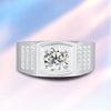 Pavé Channel Set Bezel Solitaire Style Mens Diamond Ring Setting