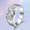 Pavé Channel Set Bezel Solitaire Style Mens Diamond Ring Setting