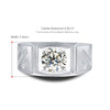 Pave Channel Set Solitaire Style Mens Diamond Ring Setting