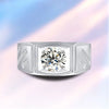 Pave Channel Set Solitaire Style Mens Diamond Ring Setting