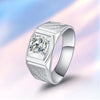 Pave Channel Set Solitaire Style Mens Diamond Ring Setting