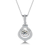 Pavé Double Teardrop Style Diamond Pendant Setting