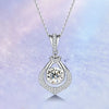Pavé Double Teardrop Style Diamond Pendant Setting