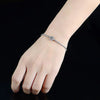 Pavé Floating Halo Lab Grown Diamond Bracelet in 18K White Gold