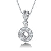 Pavé Floating Halo Style Diamond Pendant Setting