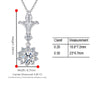 Pavé Floral Halo Style Diamond Pendant Setting